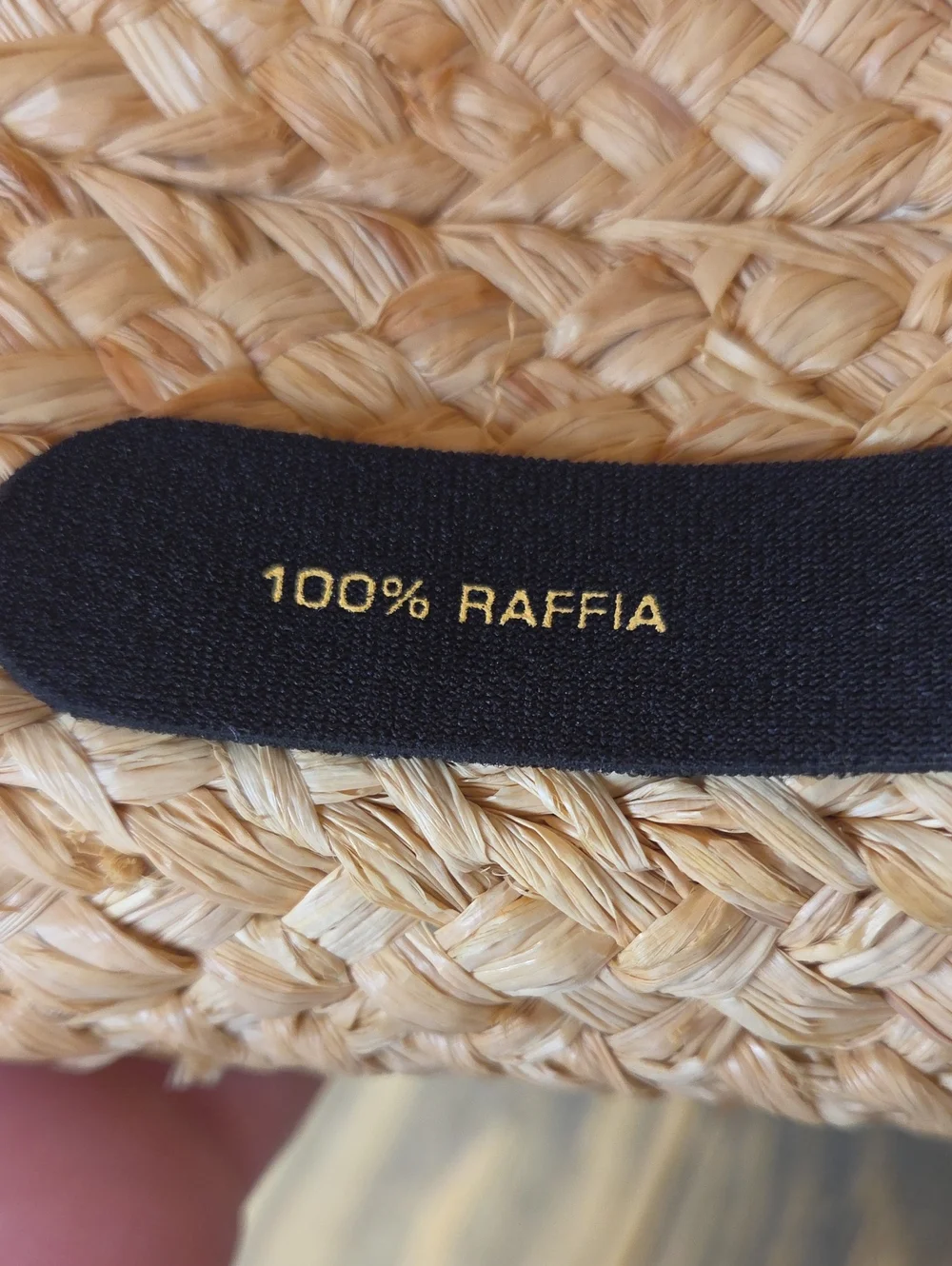 Helen Kaminski. Raffia Sun Hat with Black Band. Excellent Condition. OSFA